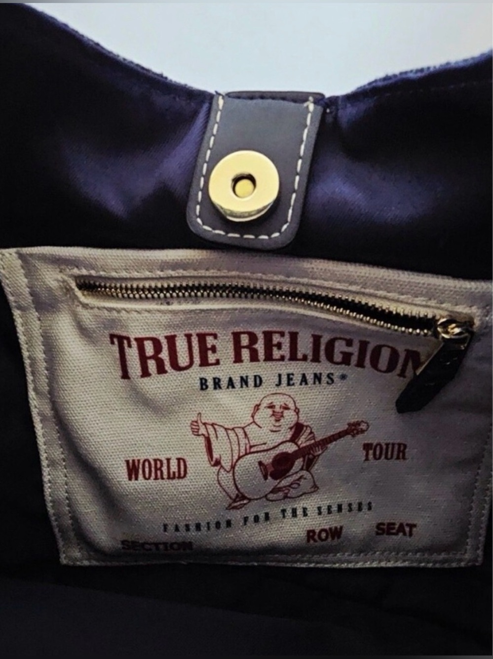 True Religion Frayed Denim Hobo Bag - Picture 5 of 5